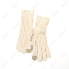 khaki split finger gloves women
